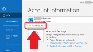 Account an account to Outlook 365