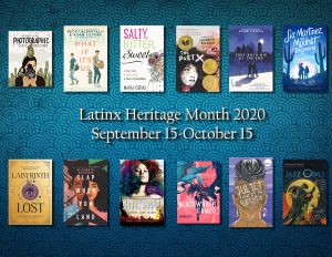 Digital Display of Latinx Heritage Month books-- booklist is below!