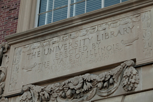 University Library Sign
