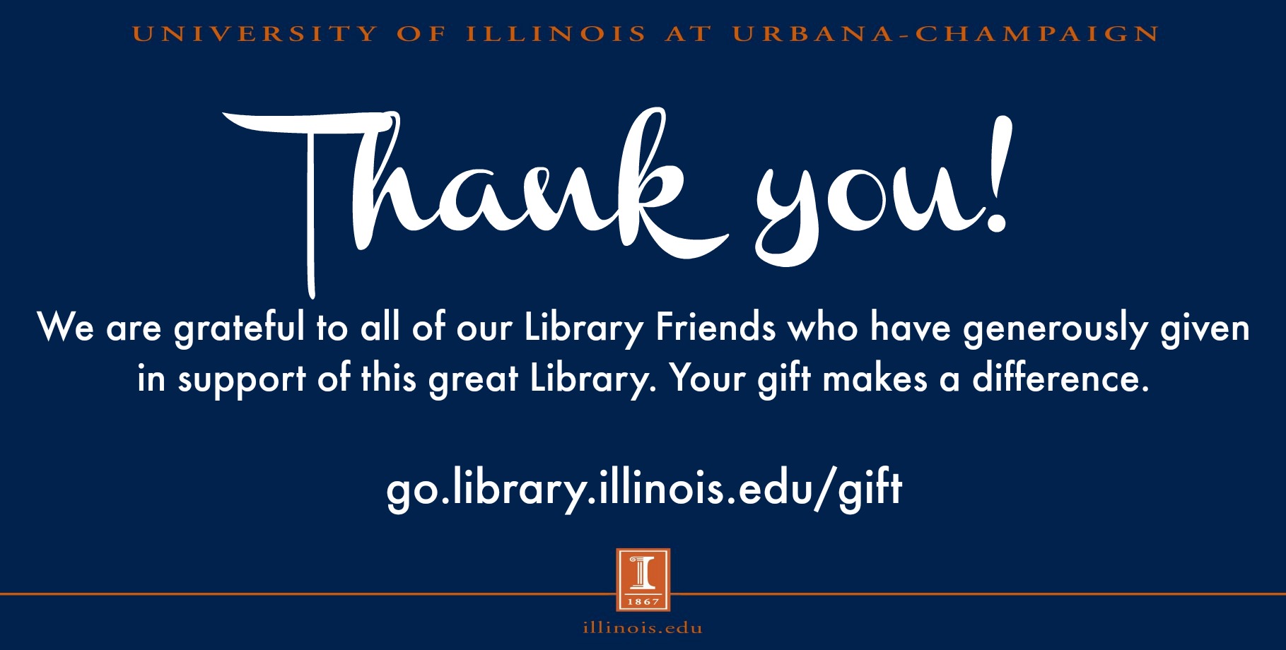 thank you to friends