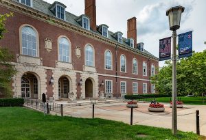 Decorative: Exterior image of the Main Library