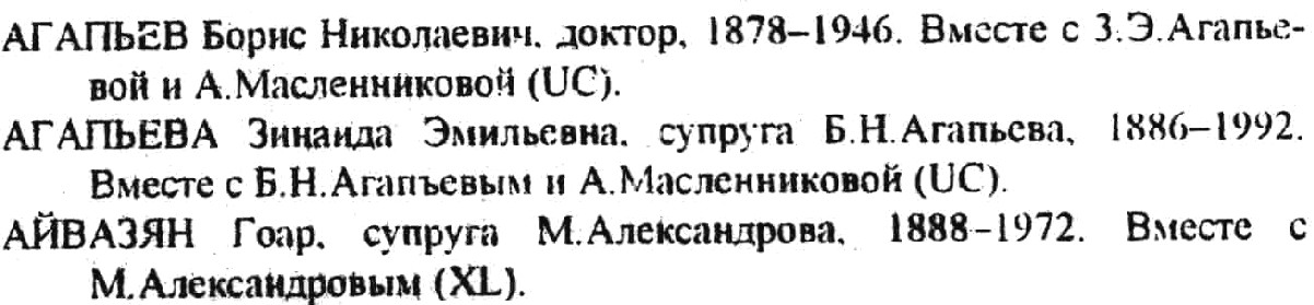 a sample entry from Kladbishcha kommun Ixelles i Uccle v Briussele