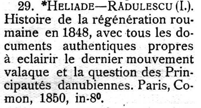 a sample entry from Anul revolutionar 1848 in principatele romane