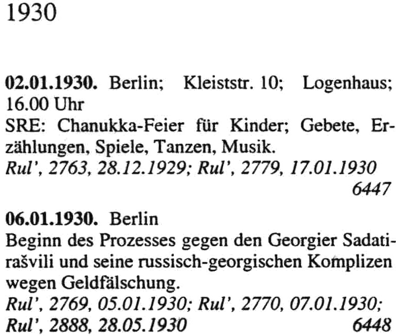 two events that took place in January, 1930