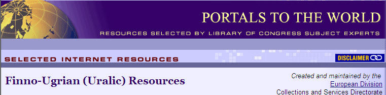 Portals to the world_Finno-Ugric resources