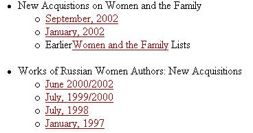a screenshot for the Slavic and East European Studies. Resources at the University of Chicago website