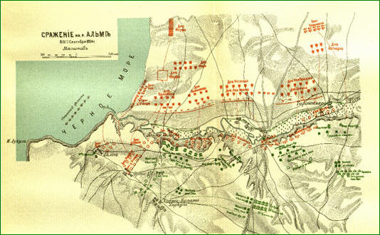 sample entry from Voennaia entsiklopediia - a sample map